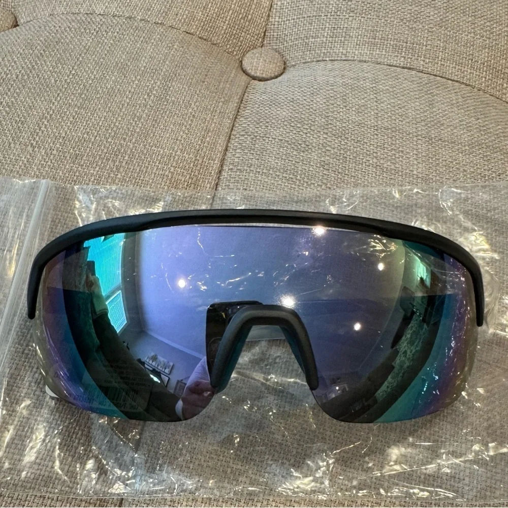 Tek Gear Shield Wrapped Mirrored Sunglasses